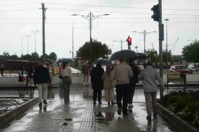 Samsun’da sağanak yağmur etkili oldu
