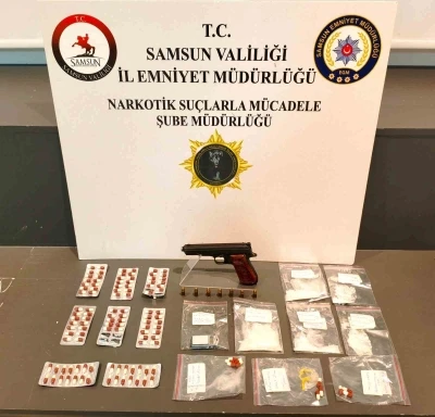 Samsun&rsquo;da uyuşturucu ve silah operasyonu: 1 g&ouml;zaltı
