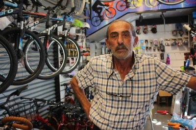 Samsun’da yarım asırlık bisikletçi
