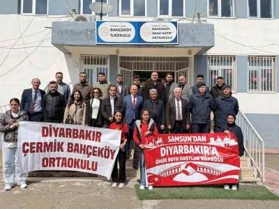 Samsun&rsquo;dan Diyarbakır&rsquo;a uzanan g&ouml;n&uuml;l k&ouml;pr&uuml;s&uuml; oyun parkıyla ta&ccedil;landı
