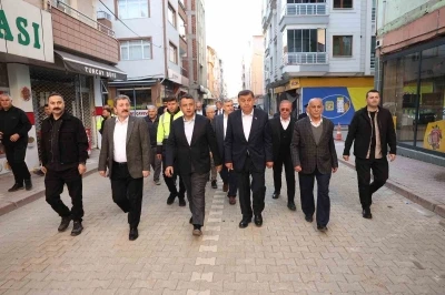 Samsun protokol&uuml;nden Havza&rsquo;da bayramlaşma ve sel b&ouml;lgesinde inceleme
