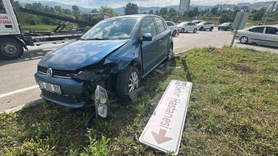 Samsun Şehir Hastanesi Kavşağı&rsquo;nda yine kaza: 2 yaralı
