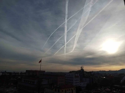 Samsun semalarında dikkat &ccedil;eken manzara
