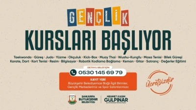 Şanlıurfa Büyükşehir Belediyesi’nin gençlik kursları başlıyor