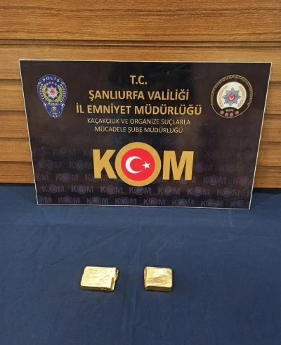 Şanlıurfa&rsquo;da 1 kilogram g&uuml;mr&uuml;k ka&ccedil;ağı altın ele ge&ccedil;irildi: 1 tutuklama
