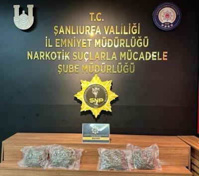 Şanlıurfa&rsquo;da 2 kilo 150 gram uyuşturucu ele ge&ccedil;irildi
