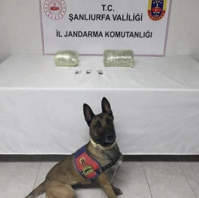 Şanlıurfa&rsquo;da 2 kilo kubar esrar ele ge&ccedil;irildi: 1 g&ouml;zaltı