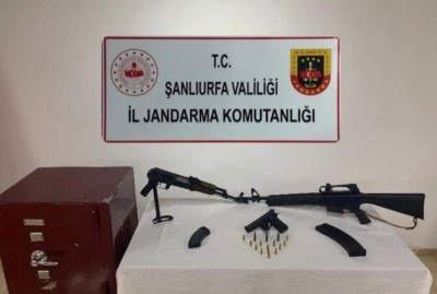 Şanlıurfa&rsquo;da 3 adet ruhsatsız silah ele ge&ccedil;irildi