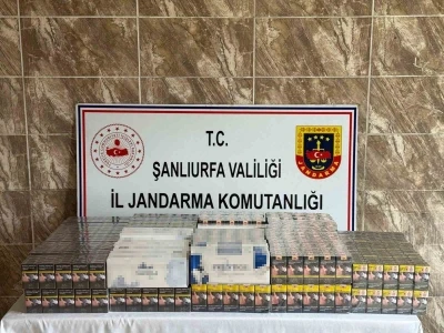 Şanlıurfa’da 7 bin 958 paket kaçak sigara ele geçirildi

