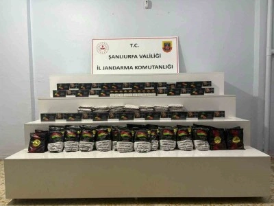 Şanlıurfa&rsquo;da 82 kilo ka&ccedil;ak nargile t&uuml;t&uuml;n&uuml; ele ge&ccedil;irildi