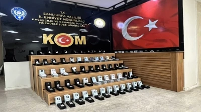 Şanlıurfa’da 9 milyon 600 bin TL değerinde 645 adet kaçak telefon ele geçirildi

