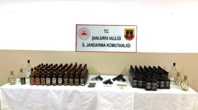 Şanlıurfa’da alkol, silah ve uyuşturucu operasyonu: 1 gözaltı