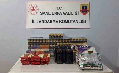 Şanlıurfa’da bin 130 paket  gümrük kaçağı sigara ele geçirildi
