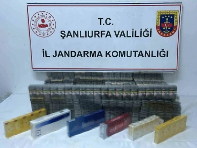 Şanlıurfa’da bin 960 paket kaçak sigara ele geçirildi
