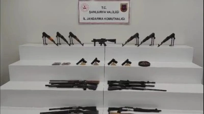 Şanlıurfa&rsquo;da &ccedil;ok sayıda silah ve m&uuml;himmat ele ge&ccedil;irildi: 7 g&ouml;zaltı