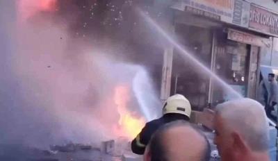 Şanlıurfa’da iş yerinde korkutan yangın
