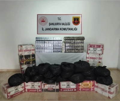 Şanlıurfa’da kaçak çay ve sigara ele geçirildi
