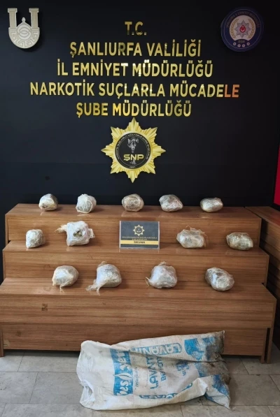 Şanlıurfa’da otomobilde uyuşturucuya 1 gözaltı
