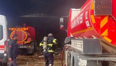 Şanlıurfa’da pamuk fabrikasında yangın