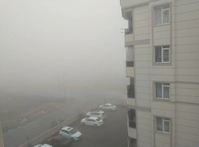 Şanlıurfa&rsquo;da sis bulutu etkili oldu
