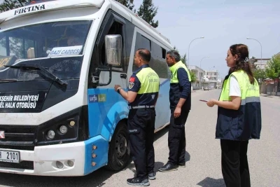 Şanlıurfa&rsquo;da toplu taşıma ara&ccedil;ları denetlendi

