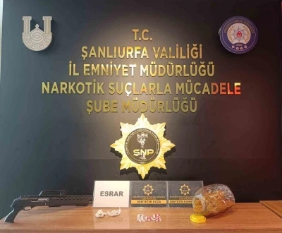 Şanlıurfa&rsquo;da uyuşturucu operasyonu: 3 g&ouml;zaltı
