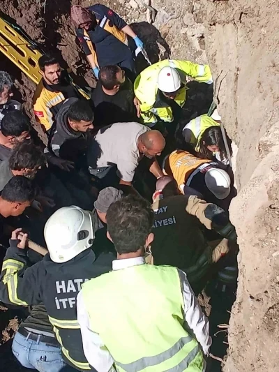 Şantiye alanında yaşanan göçükte can pazarı
