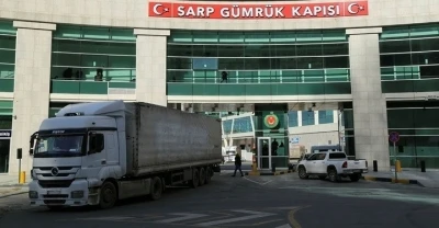 Sarp Sınır Kapısı’nda Kasım’da rekor tır trafiği
