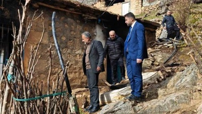 Sason&rsquo;da yangın mağduru aileye destek