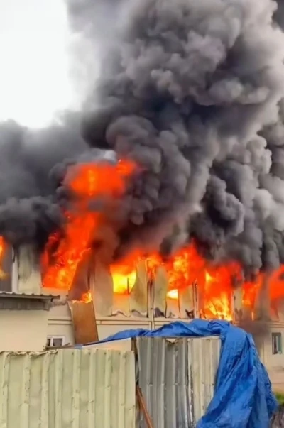 Şehir hastanesi yangınıyla ilgili yeni g&ouml;r&uuml;nt&uuml;ler ortaya &ccedil;ıktı
