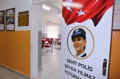Şehit polis Şeyda Yılmaz&rsquo;ın adı k&uuml;t&uuml;phanede yaşatılacak
