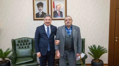 Şehit ve gazi ailelerinden Vali Yılmaz&rsquo;a ziyaret
