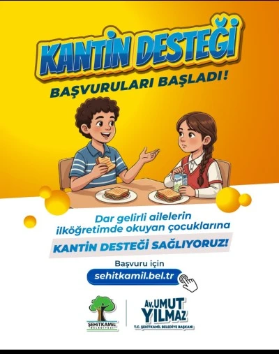 Şehitkamil Belediyesi’nden Dar Gelirli Ailelere “Kantin Desteği”