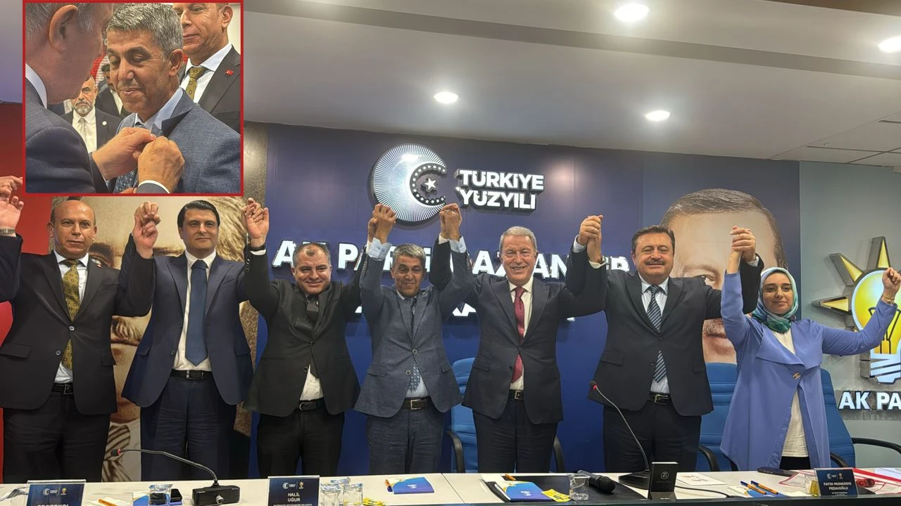 Şehitkamil Meclis Üyesi Servet Yıldırım AK Parti’ye Katıldı! Rozetini Hulusi Akar Taktı