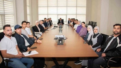 Selçuk Üniversitesi yönetimi Filistinli öğrencilerle buluştu
