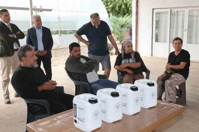 Selden zarar gören Ortaca’lı üreticiye büyükşehir desteği
