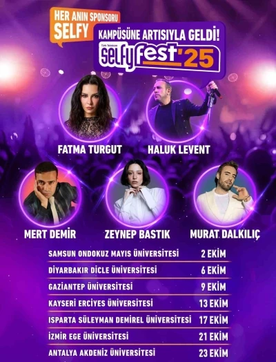 Selfyfest’25, 2-23 Ekim tarihleri arasında 7 farklı şehirde düzenlenecek
