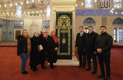 Selimiye Camii&rsquo;nin minber &ouml;rt&uuml;s&uuml; yenilendi
