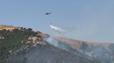 Şemdinli’deki yangına havadan müdahale devam ediyor
