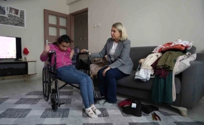 Serebral palsi hastası Tuğba Ateş&rsquo;in hayali ger&ccedil;ek oldu
