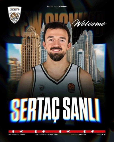 Sertaç Şanlı, Dubai Basketbol’a transfer oldu
