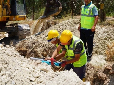 Seydikemer G&ouml;lbent&rsquo;te İ&ccedil;me Suyu Altyapısı yenileniyor
