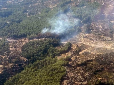 Seydikemer orman yangını kısa sürede kontrol altına alındı
