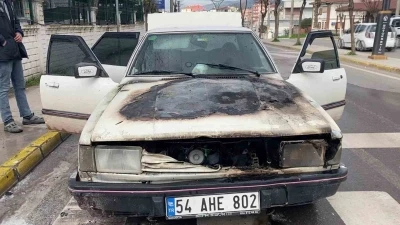 Seyir halindeki ara&ccedil;ta yangın
