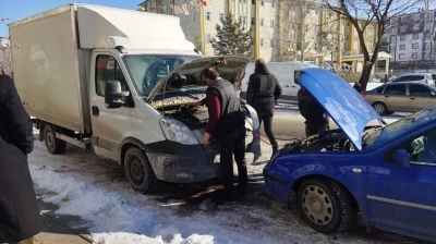 Sibirya soğuklarının etkili olduğu Ardahan&rsquo;da

