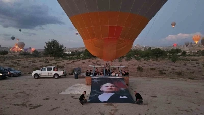 Sıcak hava balonları 30 Ağustos Zafer Bayramı için havalandı
