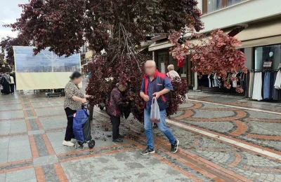 Şiddetli r&uuml;zgarda yağmur yağdı, ağa&ccedil; kırıldı: Vatandaşlar erik peşine d&uuml;şt&uuml;
