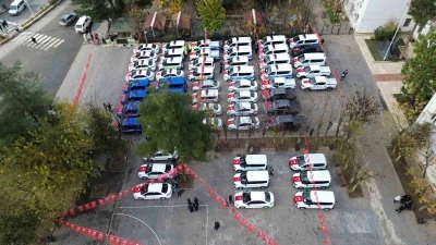 Siirt’te 68 araç kolluk kuvvetlerine teslim edildi
