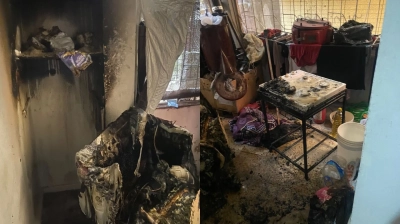 Siirt&rsquo;te Apartman Dairesinde Yangın &Ccedil;ıktı! Ev Kullanılamaz Hale Geldi