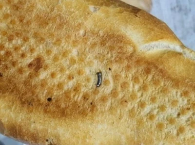 Siirt’te ekmekten çivi çıktı
